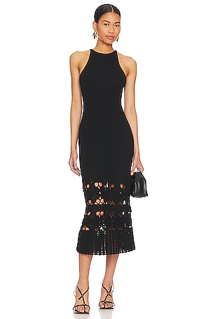x Lindsi Lane Finley Crochet Midi Dress Tularosa